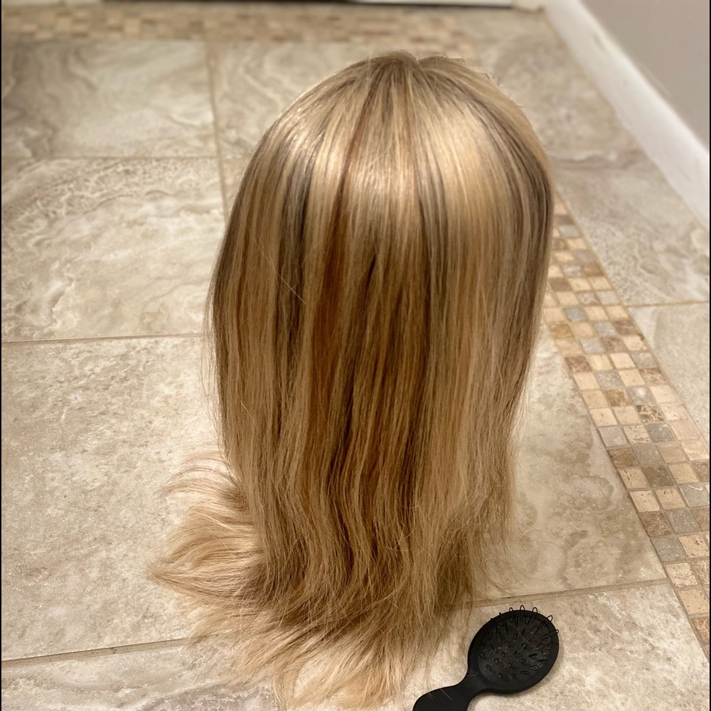Real Hair Long Topper Blonde